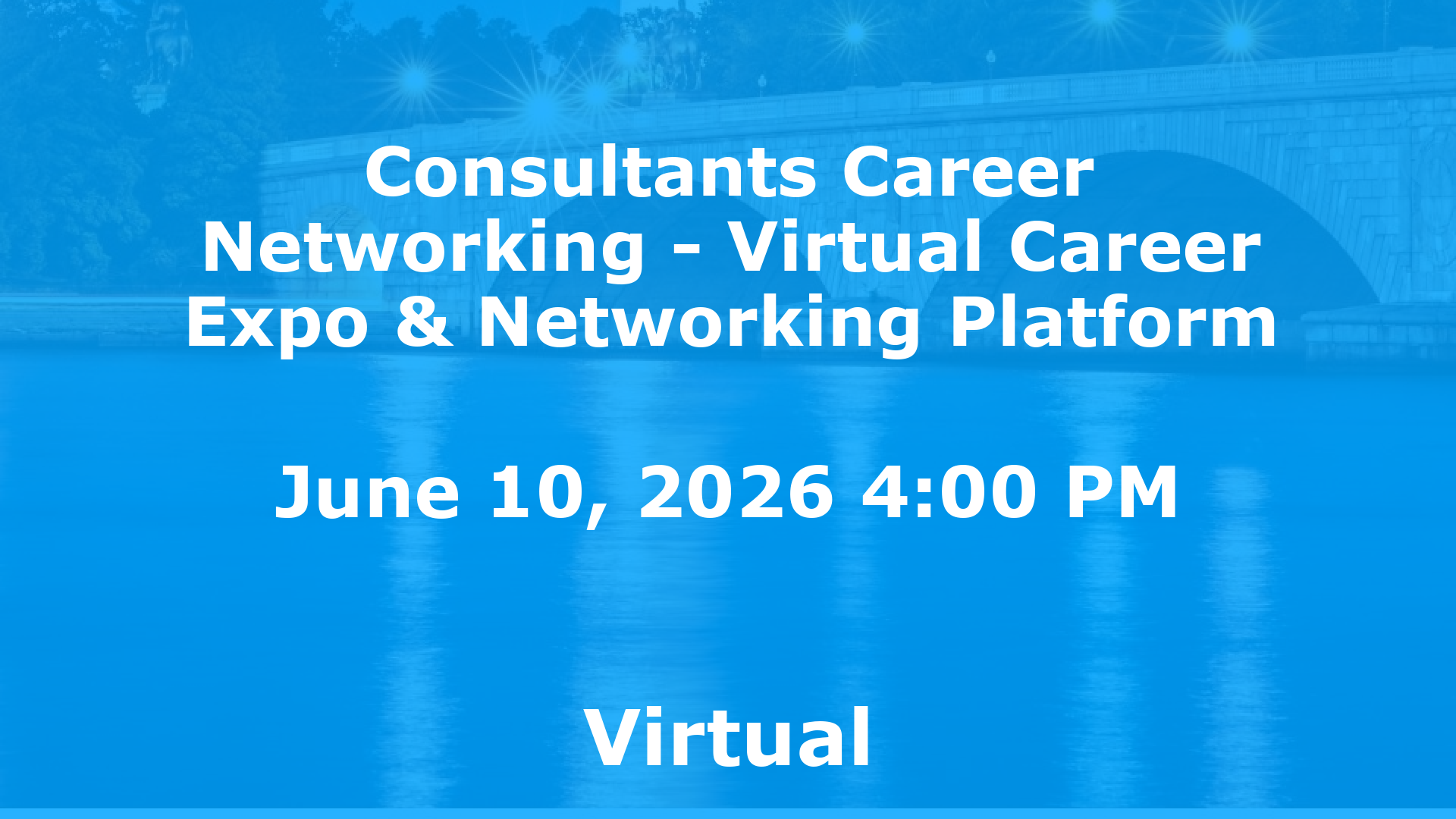 Consultants Career Networking - Virtual Career Expo & Networking Platform event image